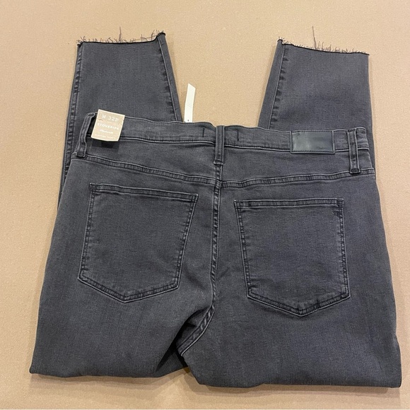 Women’s Madewell Dark Gray Wash Stovepipe Jeans Size 32P New With Tags - Picture 6 of 13